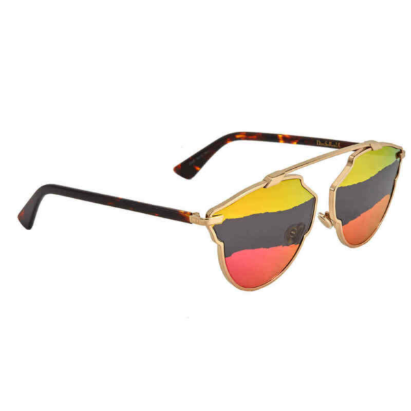 Kính Dior Aviator Ladies Orange Grey Pink Mirror DIORSOREALA