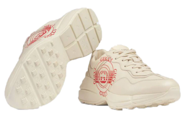 Giày Gucci Wmns Rhyton 'Gucci Disk Print Ivory' 630609-DRW00-9522 - Ảnh 5