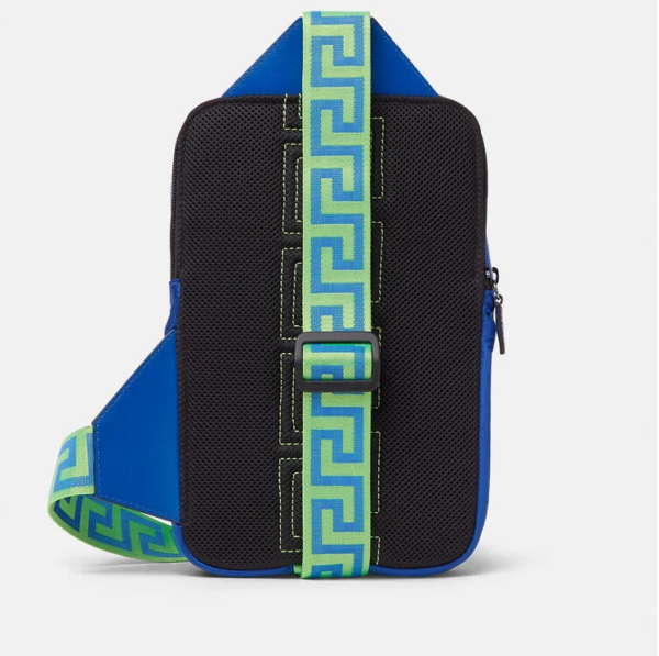 Balo Versace Greca Single Strap Blue Green 1000740-DNYGR3-2UA1E - Ảnh 3