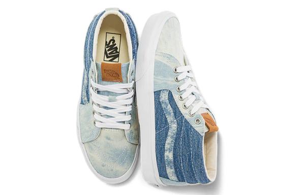 Giày Vans SK8 Mid 'Blue Denim' VN0A3WM3448 - Ảnh 4