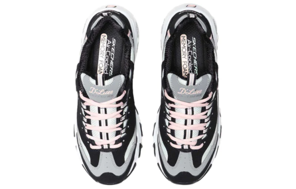 Giày Skechers D'lites 1.0 'Black Grey' 13143-BKGY - Ảnh 3