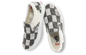 Giay Vans Slip On Skate x Daniel Johnston 'Black White' VN0A5FCAAO7