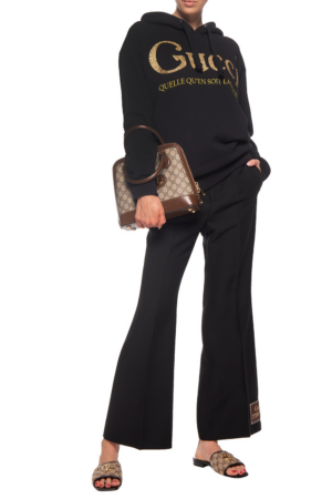 Alternative view of Dép Gucci Women's GG Matelassé Canvas Slide Sandal  619893-KQWM0-9765