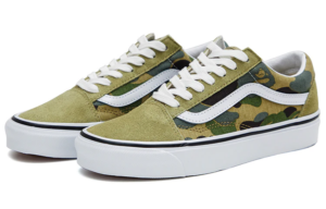 Giay Vans x BAPE Old Skool 36 DX Shoes 'Green' VN0A54F37BE