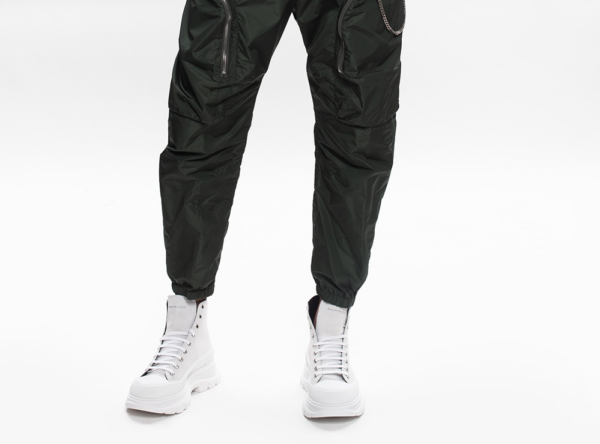 Giày Alexander McQueen Branded High-Top Sneakers 627206-WHBGU-9089 - Ảnh 3