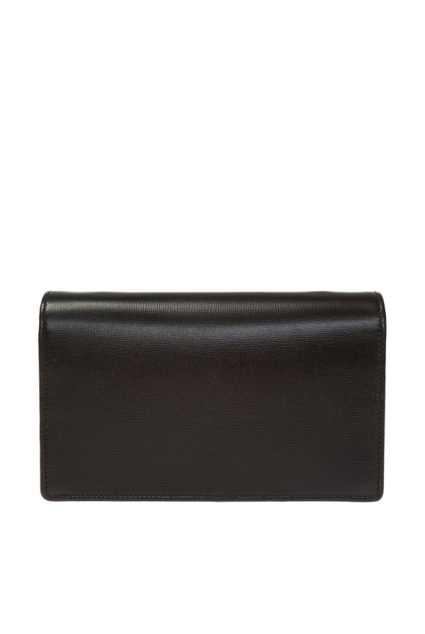 Túi Gucci GG Plaque Chain Wallet Black 598549 1DB0X 1000 - Ảnh 3
