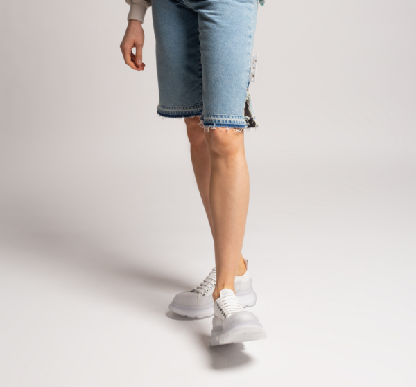 Giày Alexander McQueen Wmns Tread Slick 'White Transparent' 658085-W4Q32-9337 - Ảnh 3