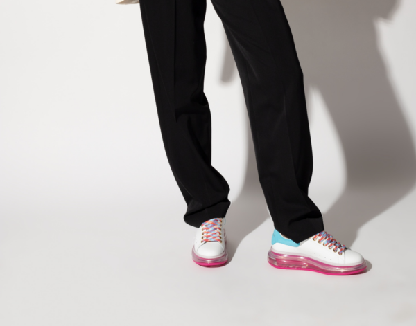 Giày Alexander McQueen Wmns Oversized Sneaker 'White Pink' 612744-WIA4G-9323 - Ảnh 5