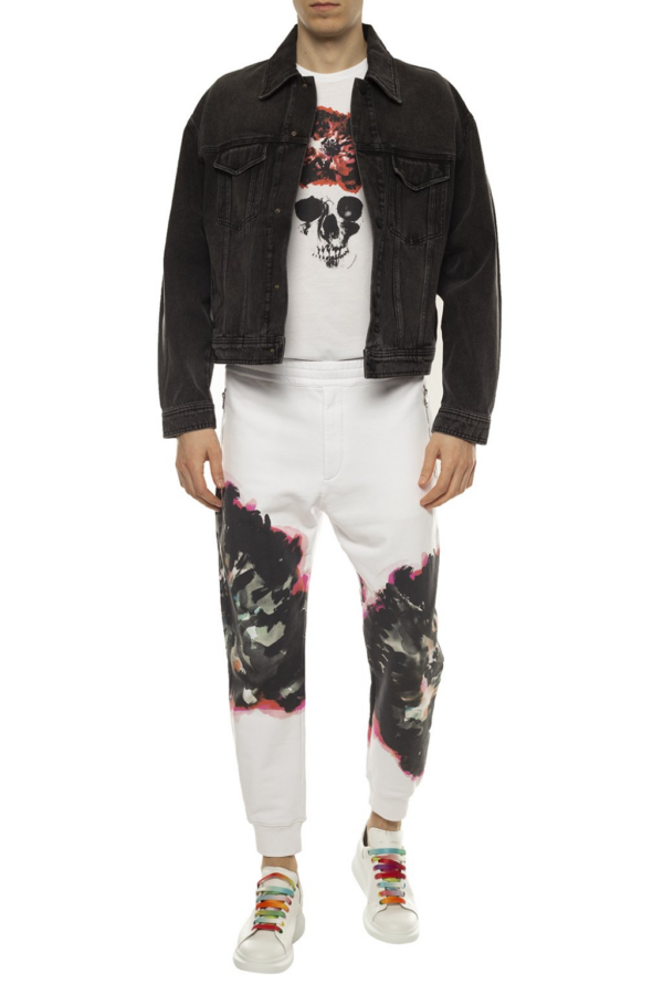 Giày Alexander McQueen Oversized Sneaker 'White Multi' 553680 WHX9P 9035 - Ảnh 6