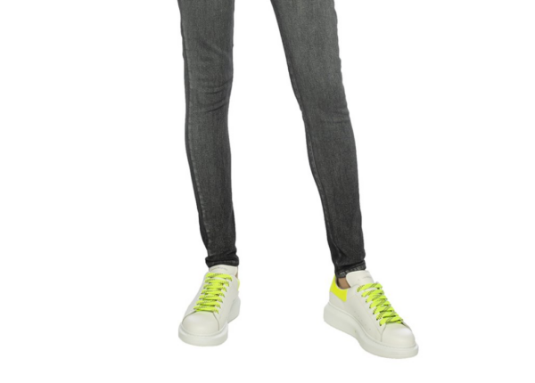 Giày Alexander McQueen Oversized Sneaker 'White Fluo Yellow' - Ảnh 5