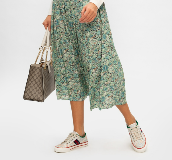 Giày Gucci Tennis 1977 'Floral Mint Green' 606110-2I410-3960 - Ảnh 2