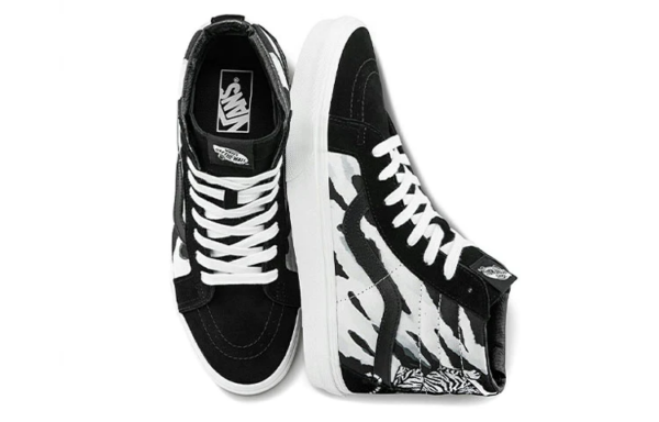 Giày Vans SK8-Hi Reissue Tiger 'Black White' VN0A2XSBWHT - Ảnh 3
