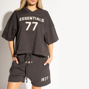 Ao Fear Of God Essentials Football 77 Tee SS22 'Iron'