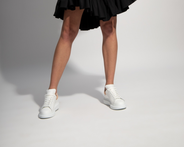 Giày Alexander McQueen Wmns Oversized Sneaker 'White Beige' 553770-WHGP7-9254 - Ảnh 5