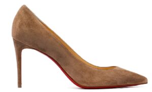 Giày Cao Gót Christian Louboutin Kate 85 Brown Veau Velours 3191417C626