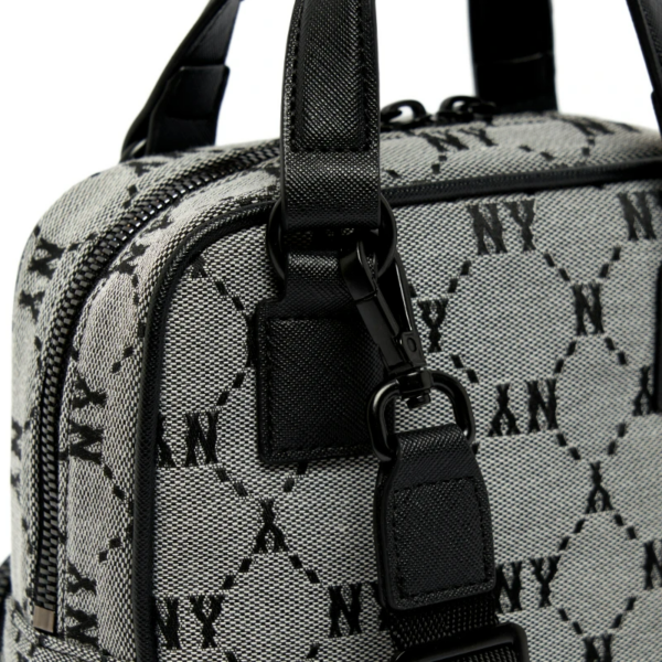 Túi MLB Monogram Diamond Jacquard Mini Backpack 3ABKS031N-50GRS - Ảnh 5