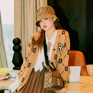 Alternative view of Túi Monogram Dia Jacquard Bucket Bag 3ABMS011N-43BGD