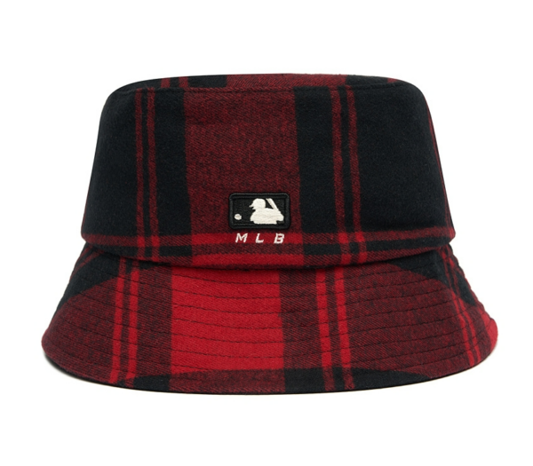 Mũ MLB Check Wool Bucket Hat Boston Red Sox 3AHTCW116-43RDS - Ảnh 2