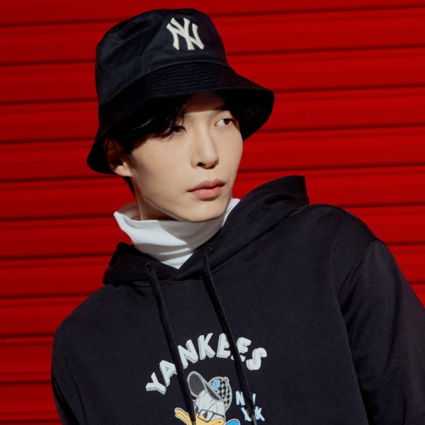 Mũ MLB x Disney Donald Duck Bucket Hat NY 3AHTD011N-50BKS - Ảnh 3