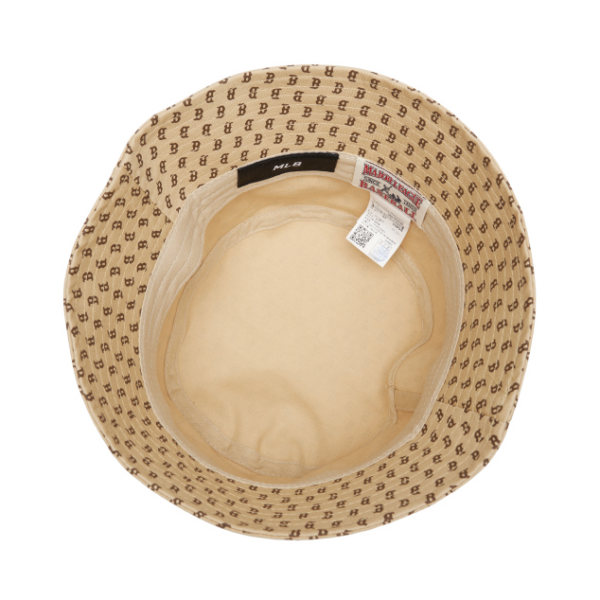 Mũ MLB Classic Bucket Hat Boston Red Sox Beige 3AHTH201N-43BGS - Ảnh 4