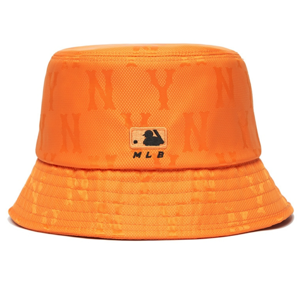 Mũ MLB Monogram Nylon Bucket Hat NY Yankees 3AHTM021N-50ORS - Ảnh 3