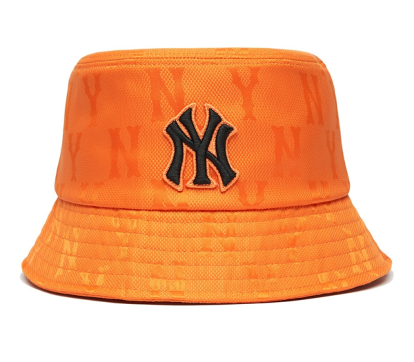 Mũ MLB Monogram Nylon Bucket Hat NY Yankees 3AHTM021N-50ORS - Ảnh 2