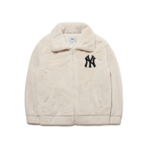 Áo MLB Basic Stand Neck Mega Logo Plush Jumper NY Yankees 3AJPF0416-50CRS