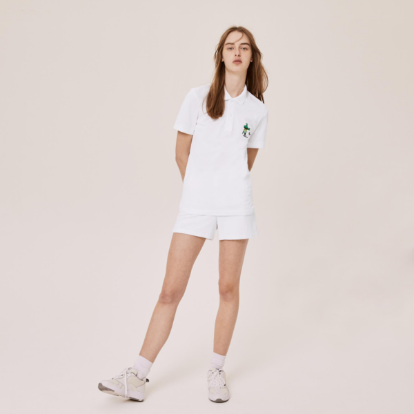 Áo Lacoste Unisex X Jeremyville Design Classic Fit Polo Shirt PH0409-001 - Ảnh 3
