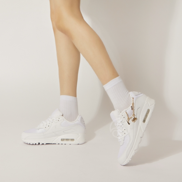 Giày Nike Air Max 90 Lucky Charms 'White Metallic Gold' DH0569-100 - Ảnh 2