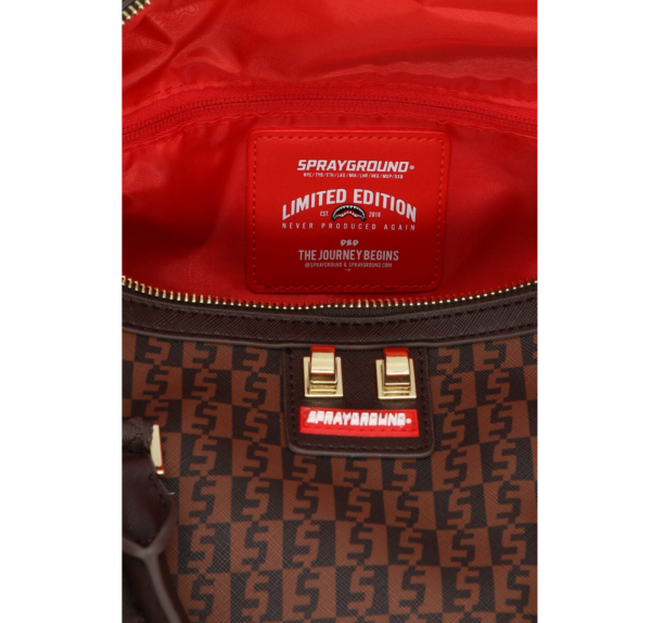 Túi Sprayground Money Chechered Handbag 'Brown' D4677NSZ - Ảnh 2