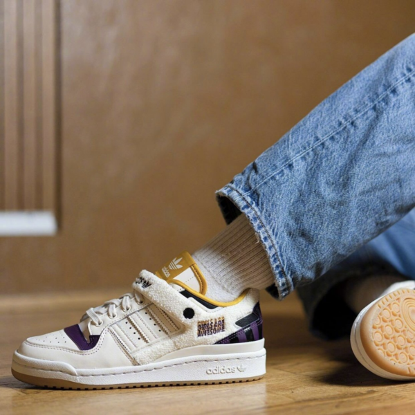 Giày Adidas Girls Are Awesome x Wmns Forum Low 'White Purple Beauty' GY2680 - Ảnh 2