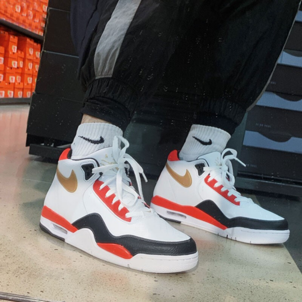 Giày Nike Flight Legacy White Red Gold DD8493-169 - Ảnh 3