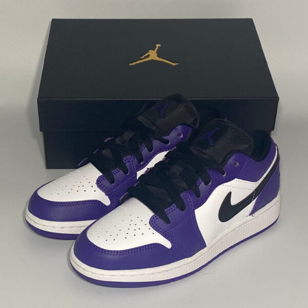 Giày Nike Air Jordan 1 Low GS 'Court Purple' 553560-500 - Ảnh 5