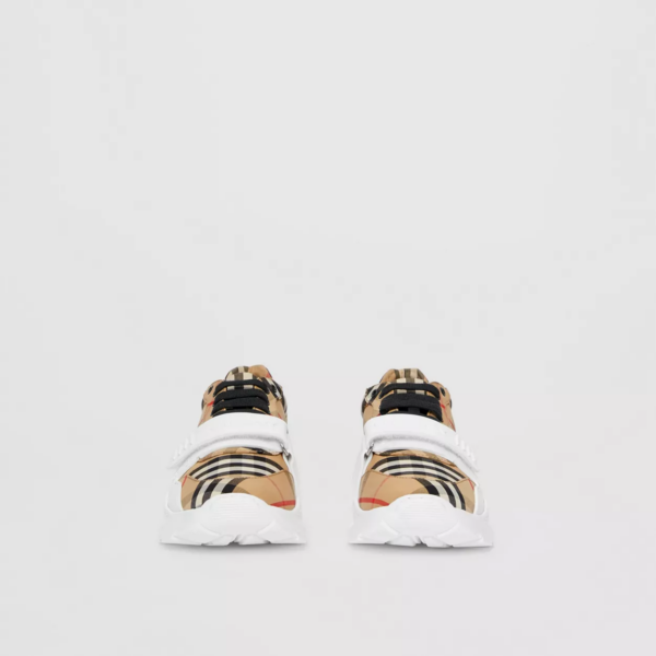Giày Burberry Vintage Check Cotton Sneakers Beige p80202811 - Ảnh 2