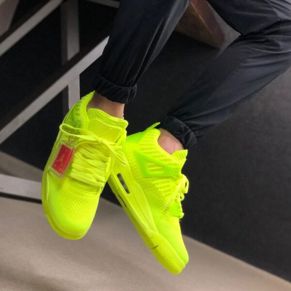 Giày Nike Air Jordan 4 Flyknit 'Volt' AQ3559-700 - Ảnh 8