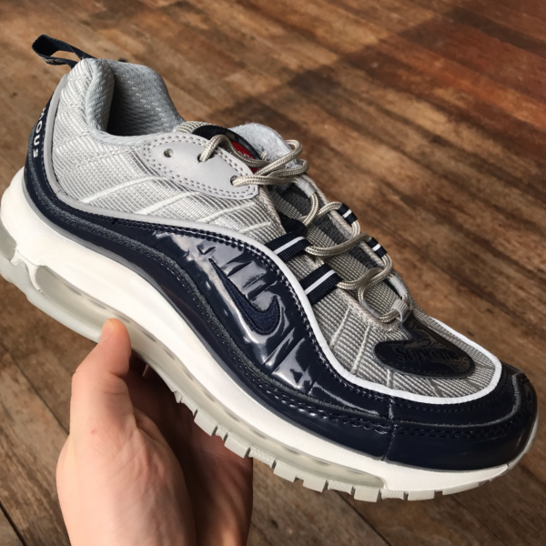 Giày Nike Supreme x Air Max 98 'Obsidian' 844694-400 - Ảnh 2