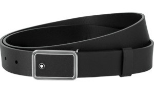 Dây Lưng Montblanc Square Buckle Belt Black 126022