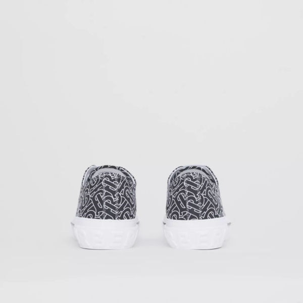 Giày Burberry Monogram Print Cotton 'Black White' 80498801 - Ảnh 3