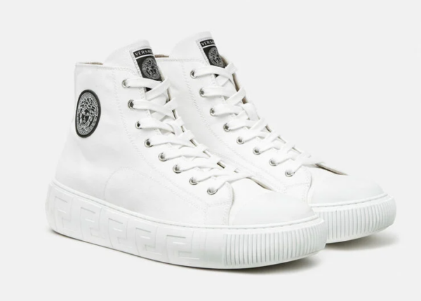 Giày Versace Greca High Top Trainers 'White' DSU8403-DTE3G-D01P - Ảnh 4