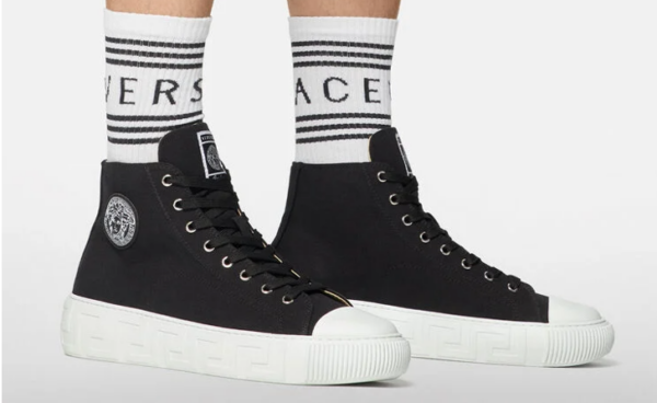 Giày Versace Greca High Top Trainers 'Black' DSU8403-DTE3G-D41P - Ảnh 5