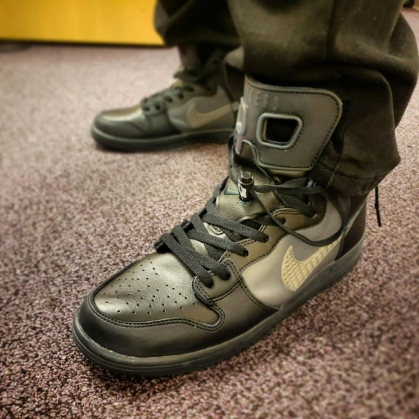 Giày Nike Forty Percent Against Rights x Nike Dunk High SB 'Black' BV1052-001 - Ảnh 3