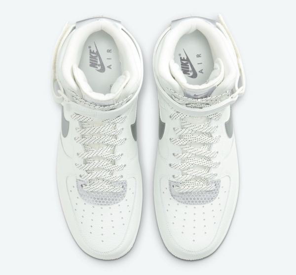 Giày Nike Air Force 1 High 07 LV8 x 3MSummit White Metallic Silver CU4159-100 - Ảnh 3