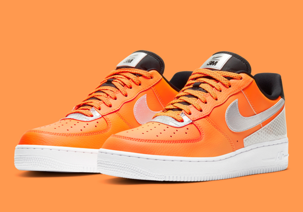Giày Nike 3M x Air Force 1 '07 SE 'Total Orange' CT2299-800 - Ảnh 7