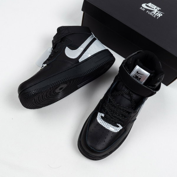Giày Nike 3M x Air Force 1 High 'Black' CU4159-001 - Ảnh 2