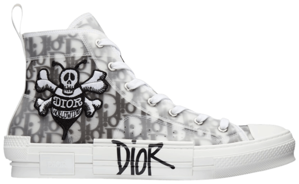 Giày Dior B23 High Dior Oblique Shawn Bee Embroidery Patch 3SH118YYO H960