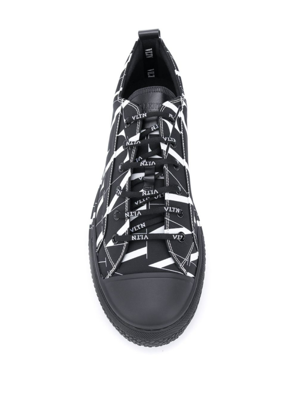 Giày Valentino Times Giggies Low-Top Fabric Sneaker UY2S0D57JKY0NI - Ảnh 4