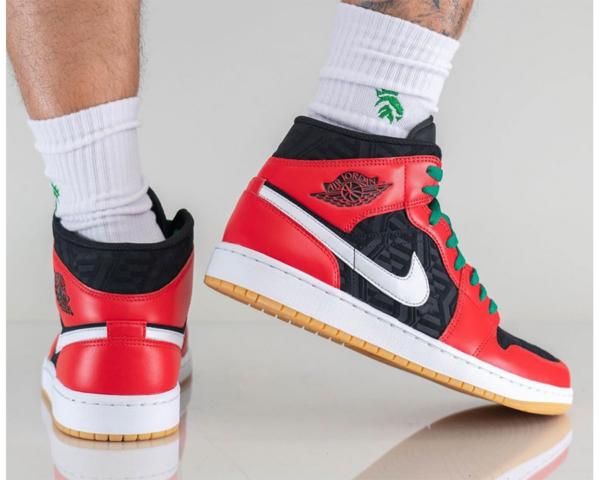 Giày Nike Air Jordan 1 Mid SE 'Christmas' DQ8417-006 - Ảnh 7