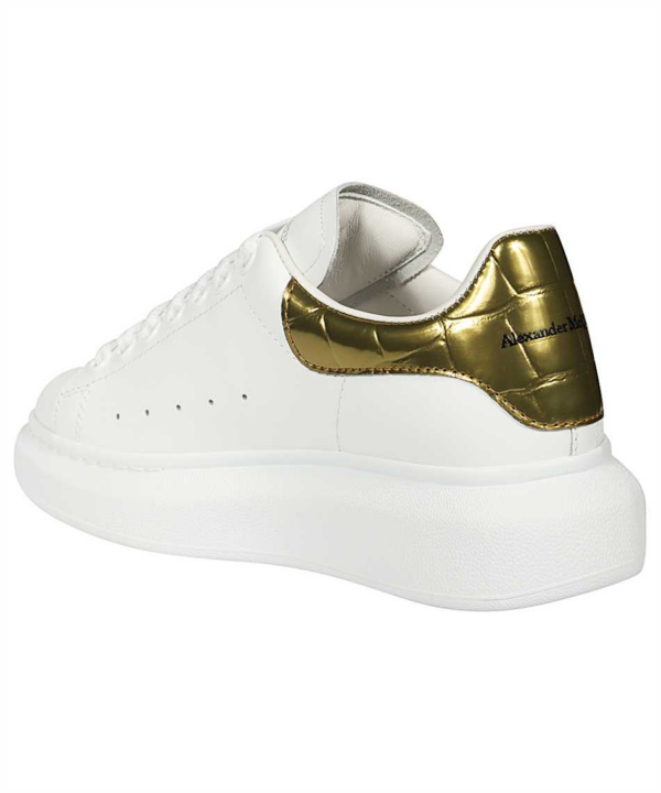 Giày Alexander McQueen Wmns Oversized Sneaker 'Gold Crocodile' 553770-WHYBQ-9075 - Ảnh 3