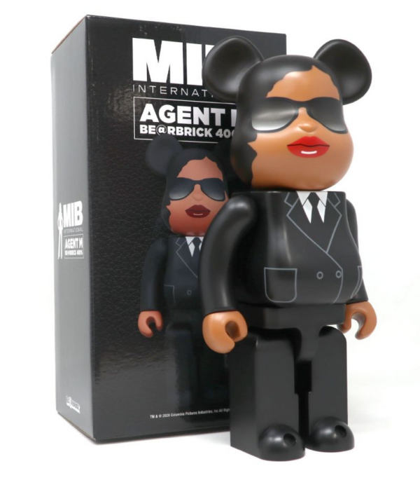 Mô hình Bearbrick Agent Mib Black 400% - Ảnh 2