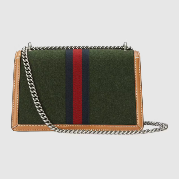 Túi Gucci Dionysus Small Shoulder Dark Green Wool Fabric 400249-HS3KN-3382 - Ảnh 3